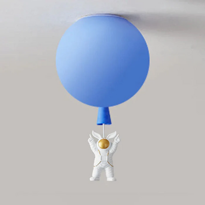 Astronaut Moon LED Ceiling Light for Kids Bedroom and Nursery