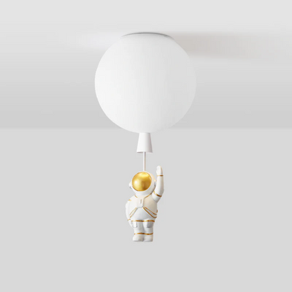 Astronaut Moon LED Ceiling Light for Kids Bedroom and Nursery