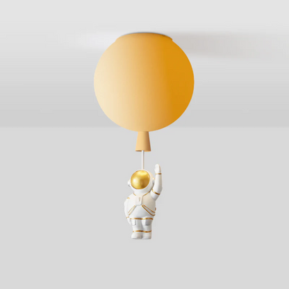 Astronaut Moon LED Ceiling Light for Kids Bedroom and Nursery
