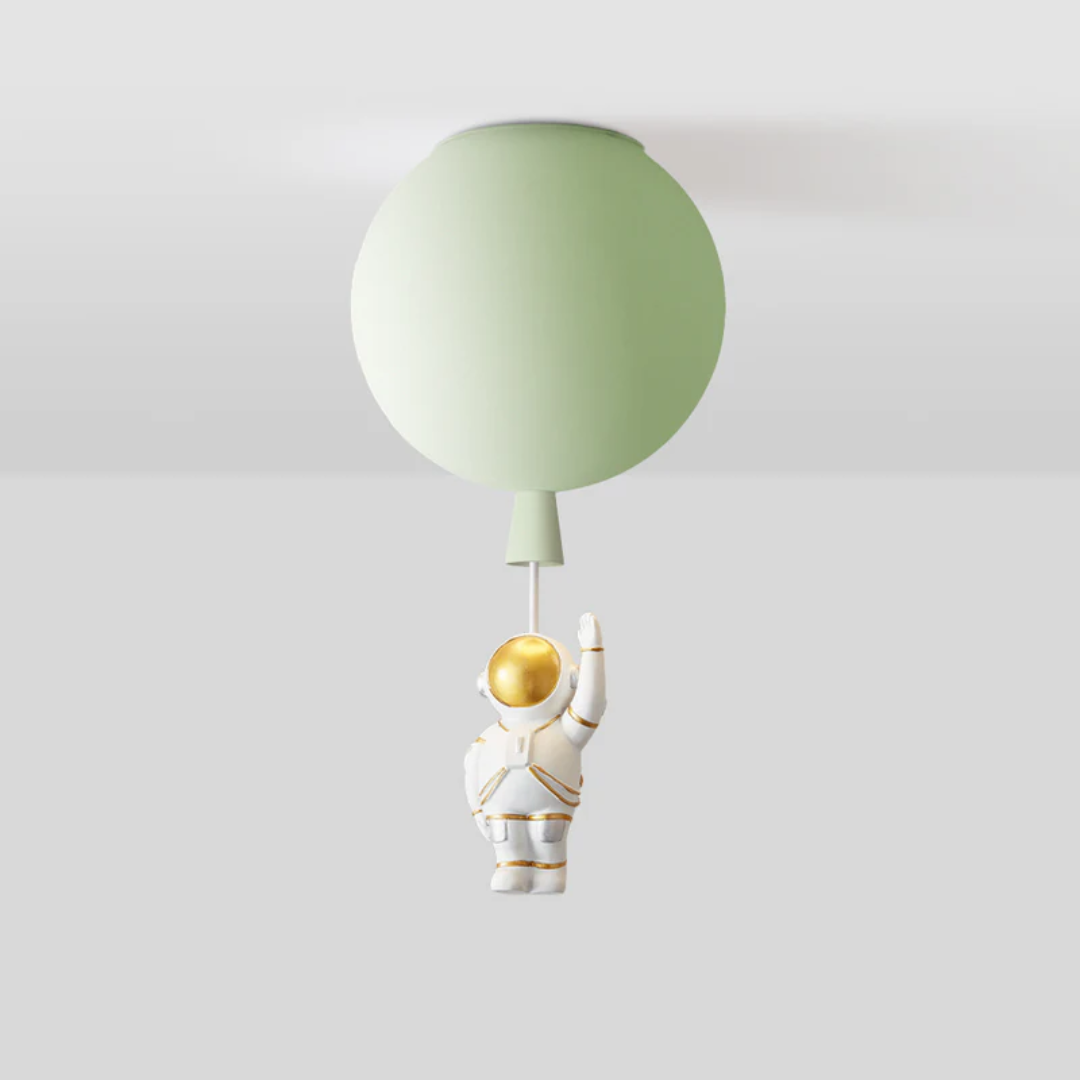 Astronaut Moon LED Ceiling Light for Kids Bedroom and Nursery