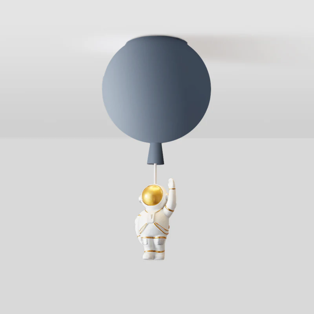 Astronaut Moon LED Ceiling Light for Kids Bedroom and Nursery