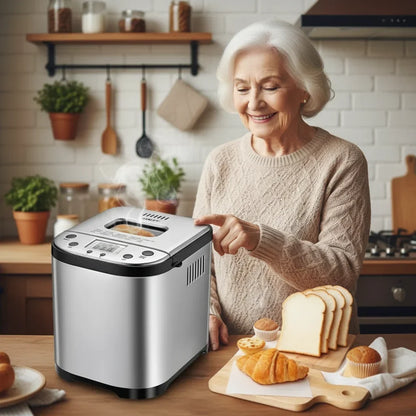 Automatic Bread Maker Digital Control Electric Kitchen Appliance