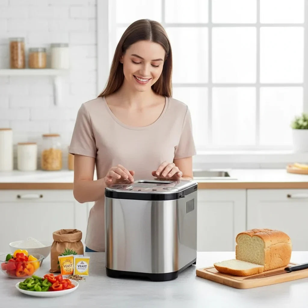 Automatic Bread Maker Digital Control Electric Kitchen Appliance