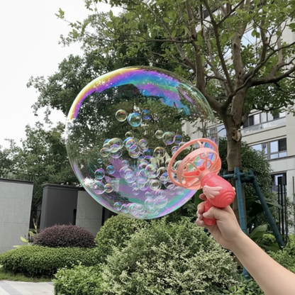 Automatic Bubble Gun Toy for Kids Outdoor Party and Backyard Play