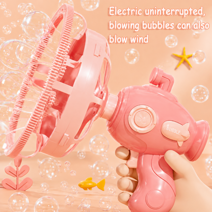 Automatic Bubble Gun Toy for Kids Outdoor Party and Backyard Play