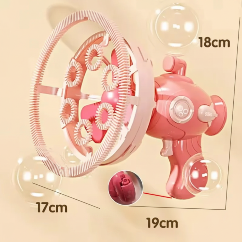 Automatic Bubble Gun Toy for Kids Outdoor Party and Backyard Play