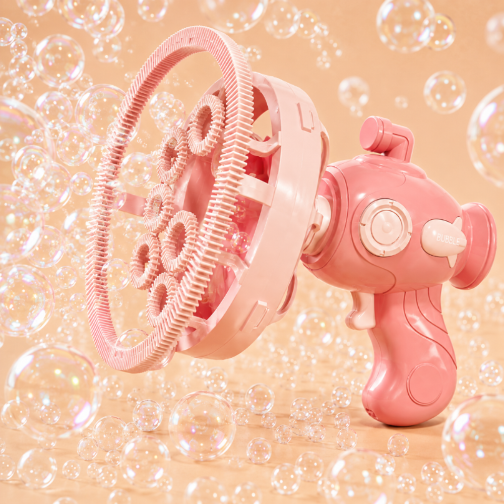 Automatic Bubble Gun Toy for Kids Outdoor Party and Backyard Play