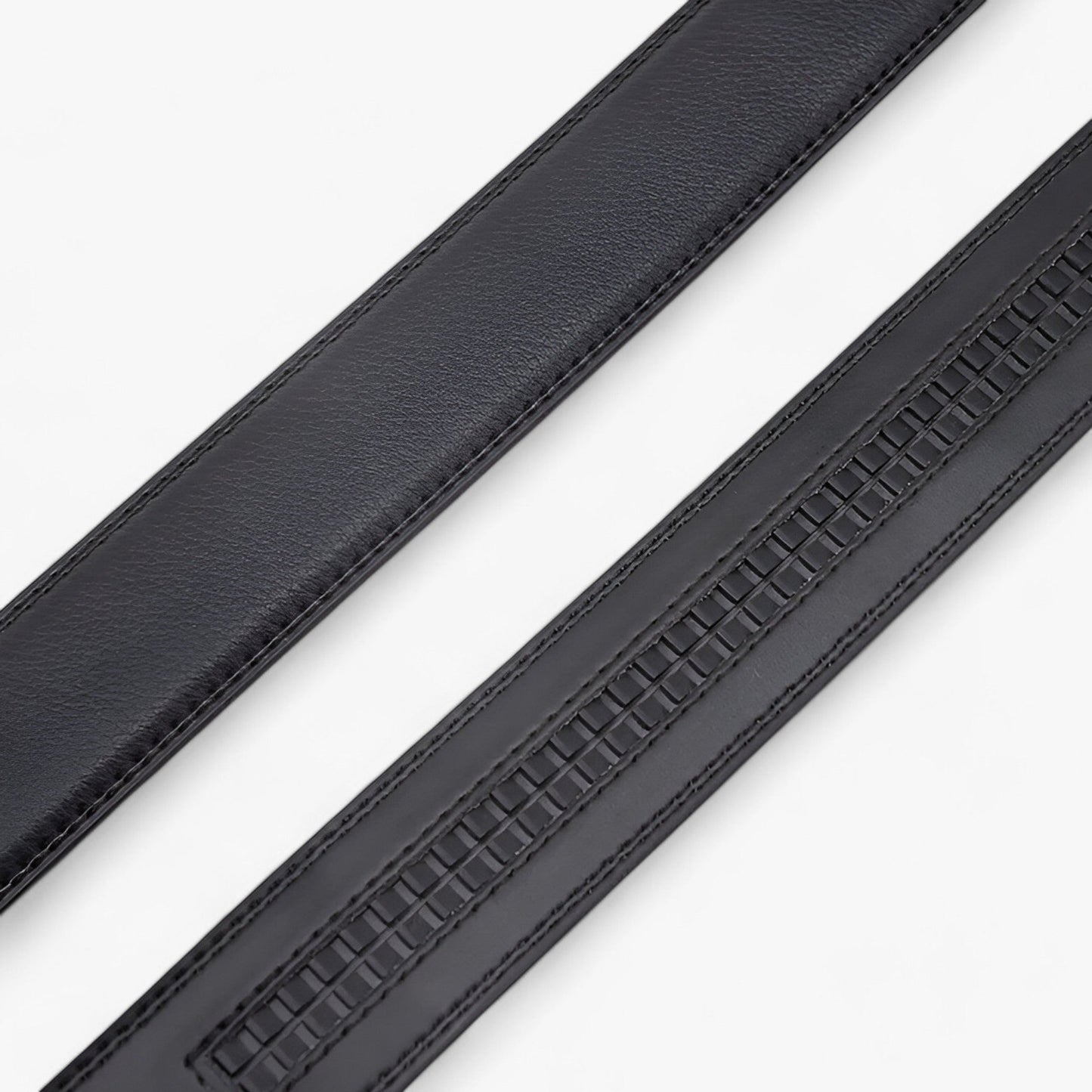 Automatic Buckle Genuine Leather Belt Mens Elegant Business Waist Strap