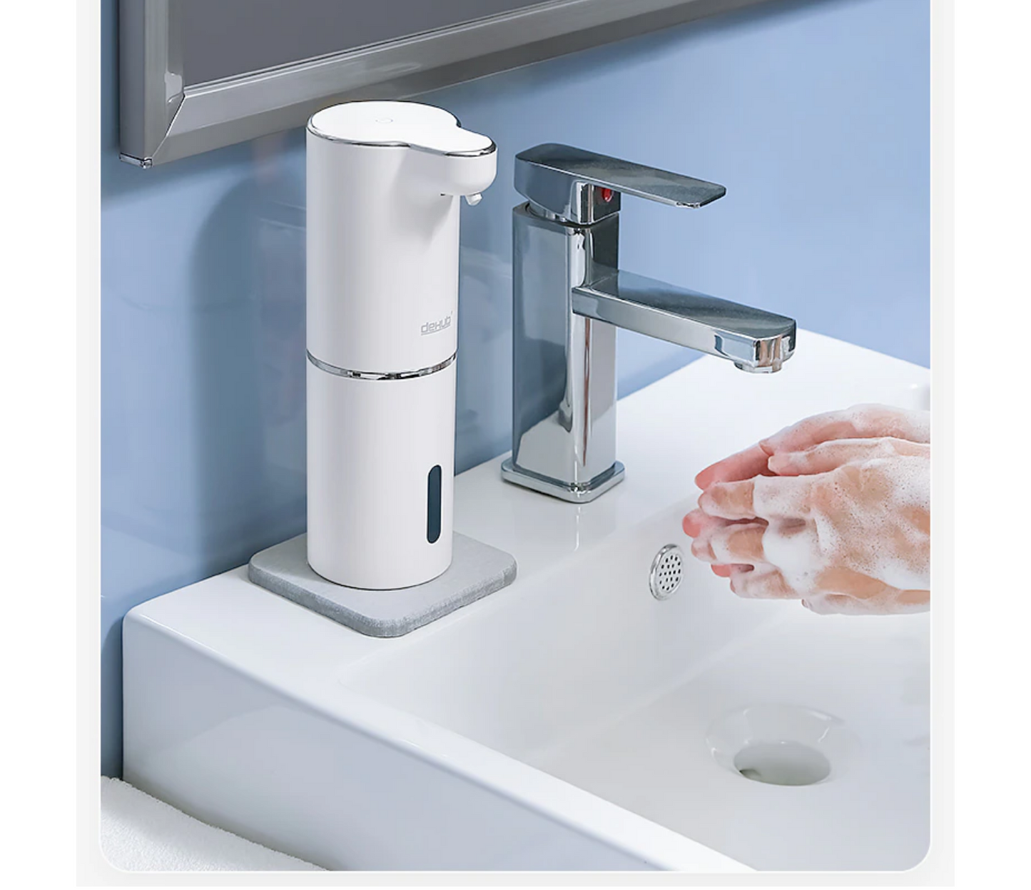 Automatic Foaming Soap Dispenser Motion Sensor Rechargeable Hand Wash Foam Pump