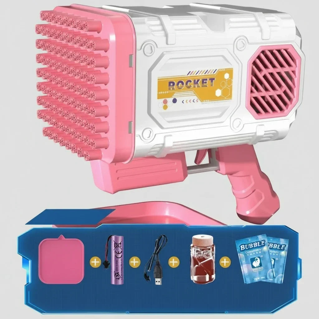 Automatic Lithium Battery Bubble Machine Handheld Toy for Kids Outdoor Play