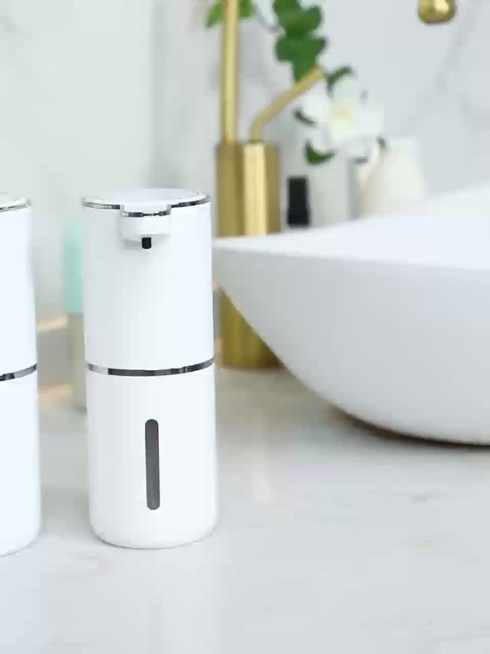 Automatic Soap Dispenser Touchless Sensor Wall Mount USB Rechargeable