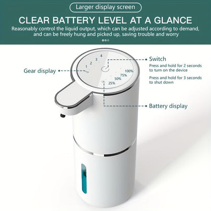 Automatic Soap Dispenser Touchless Sensor Wall Mount USB Rechargeable
