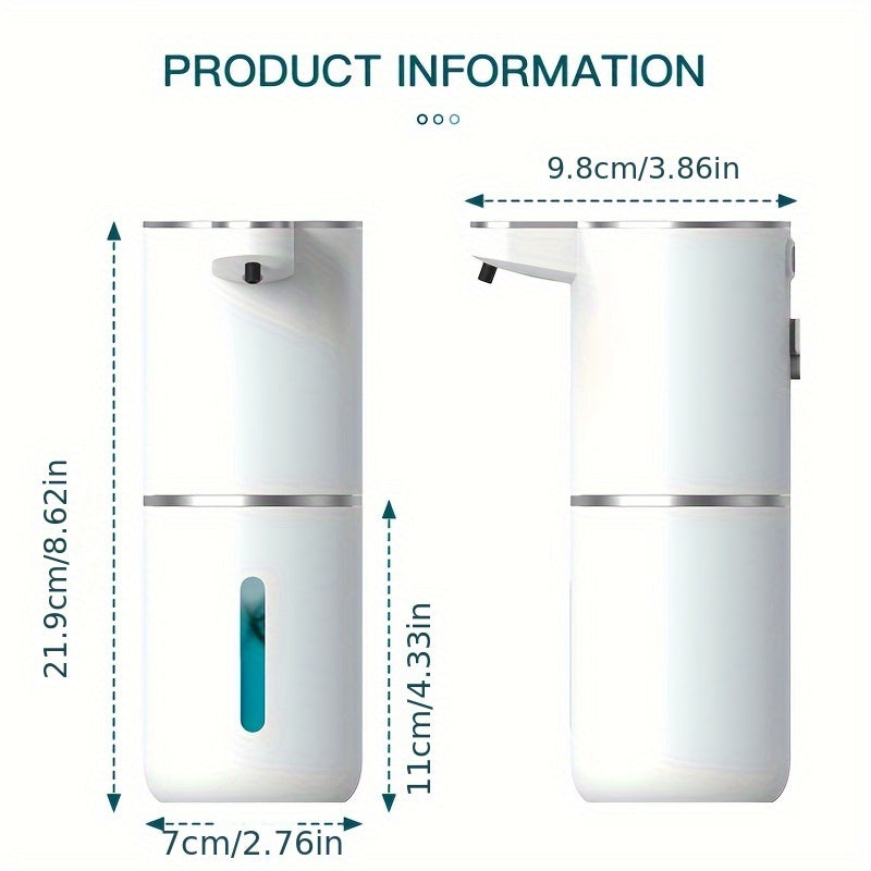 Automatic Soap Dispenser Touchless Sensor Wall Mount USB Rechargeable