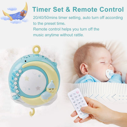Baby Crib Mobile Musical Rotating Toys Remote Control Nursery Mobile