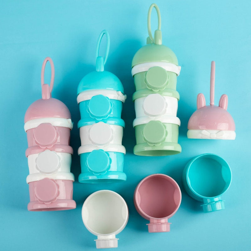 Baby Formula Dispenser Tower Milk Powder Storage Travel Snack Container