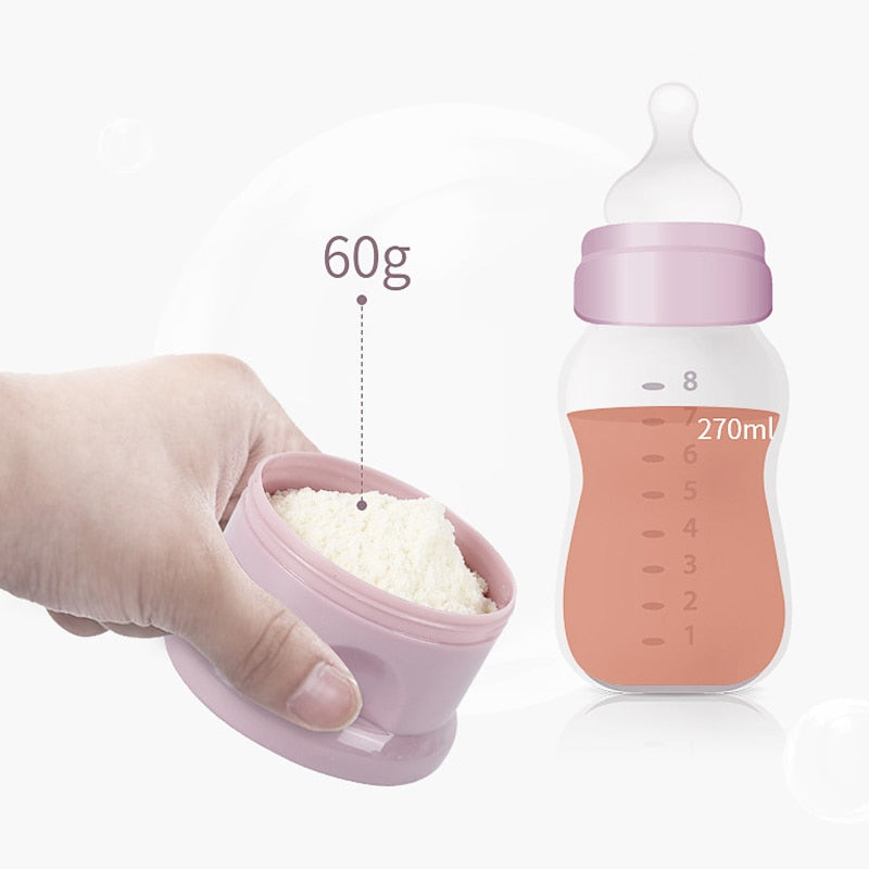 Baby Formula Dispenser Tower Milk Powder Storage Travel Snack Container