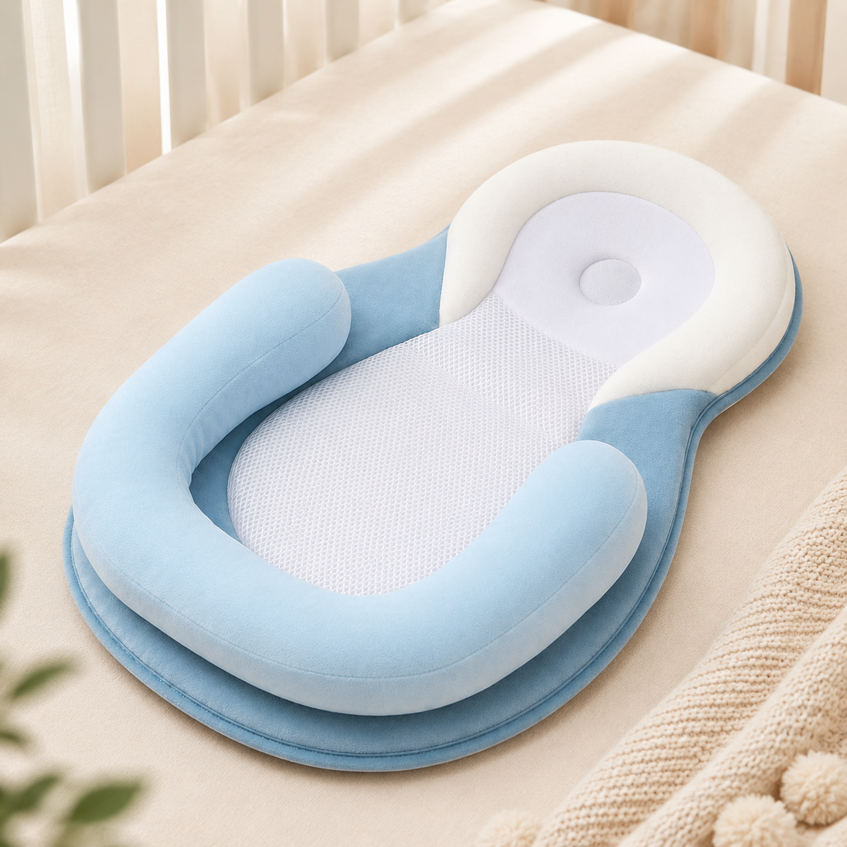 Baby Head and Neck Support Pillow for Stroller and Car Seat