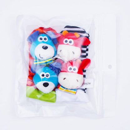Baby Sensory Rattle Socks and Wrist Bracelet Set