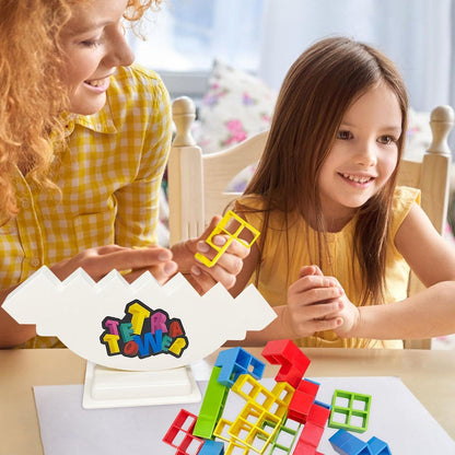 Balance Tower Stacking Game Educational Building Blocks Family Party Game
