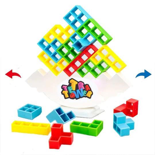 Balance Tower Stacking Game Educational Building Blocks Family Party Game