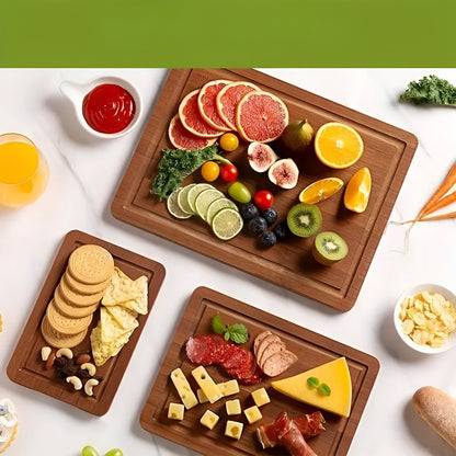 Bamboo Cutting Board Set 3 Piece Kitchen Chopping Boards