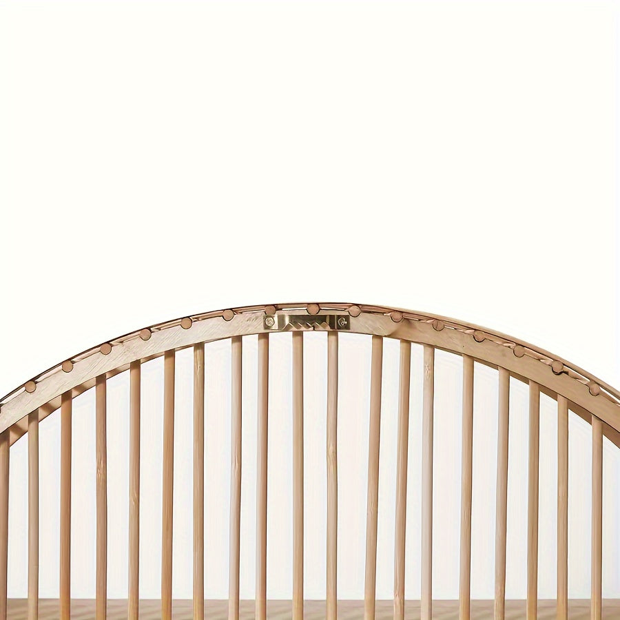 Bamboo Round Wall Shelf Handmade Storage Display Decor