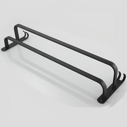 Bathroom Towel Rack With Hooks Wall Mounted Space Saving Towel Holder