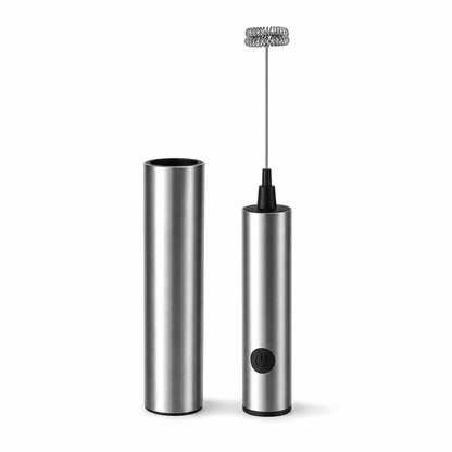 Battery-Operated Handheld Milk Frother with Double Whisk