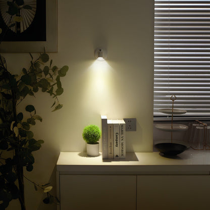 Battery Operated Wall Sconce Adjustable LED Spotlight Remote Control