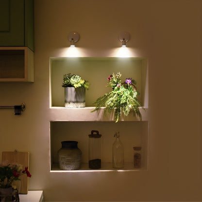 Battery Operated Wall Sconce Adjustable LED Spotlight Remote Control