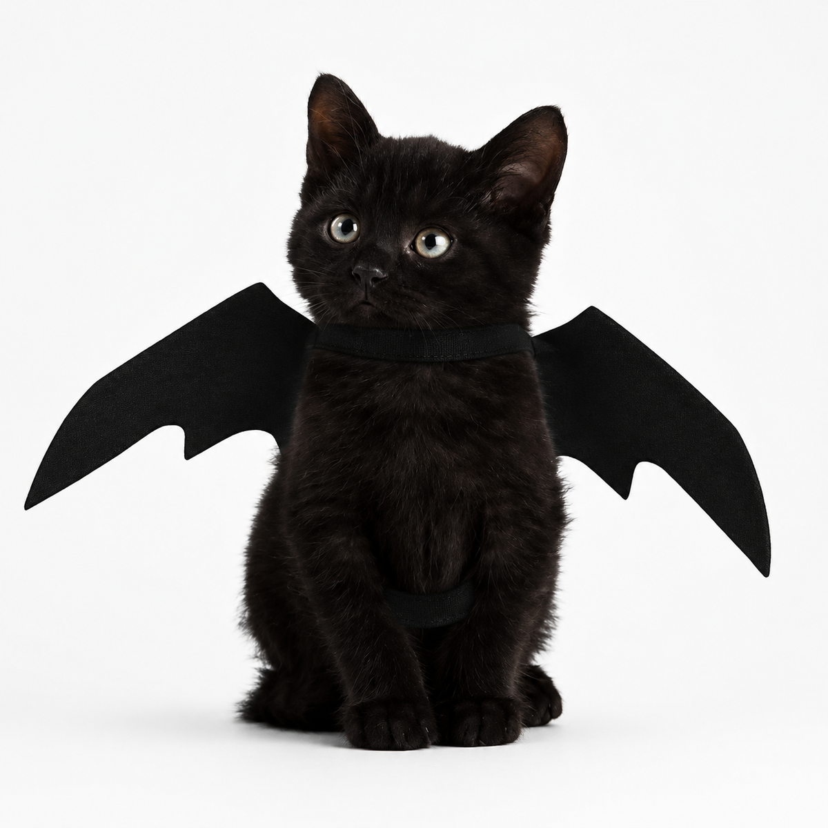 Black Bat Wings Pet Costume for Dogs and Cats Halloween Dress Up