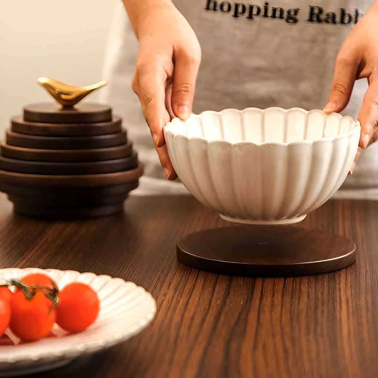 Black Walnut Wood Heat Resistant Table Coaster Mat