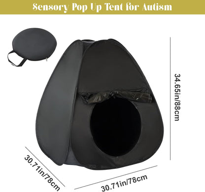Blackout Sensory Tent Portable Kids Privacy Calm Space Tent
