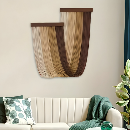 Bohemian Macrame Wall Hanging Tapestry Cotton Tassel Decor