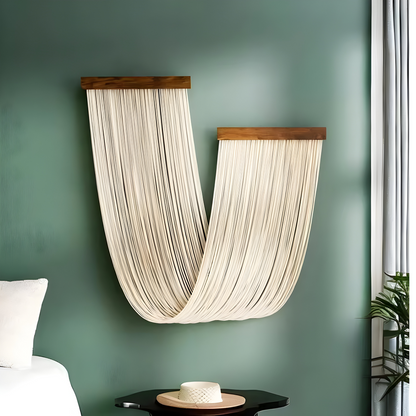 Bohemian Macrame Wall Hanging Tapestry Cotton Tassel Decor