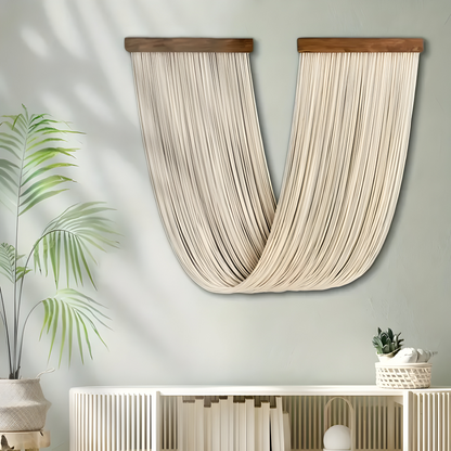 Bohemian Macrame Wall Hanging Tapestry Cotton Tassel Decor
