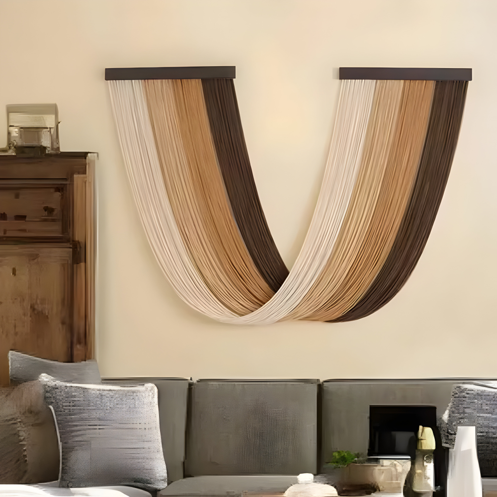 Bohemian Macrame Wall Hanging Tapestry Cotton Tassel Decor