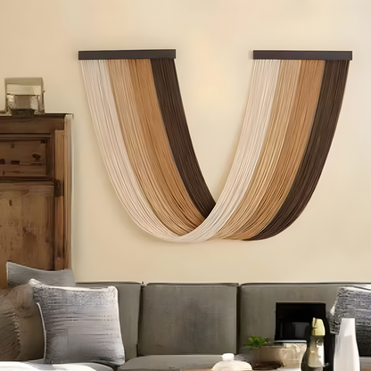 Bohemian Macrame Wall Hanging Tapestry Cotton Tassel Decor