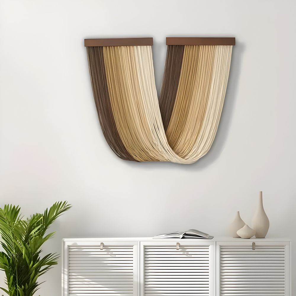 Bohemian Macrame Wall Hanging Tapestry Cotton Tassel Decor