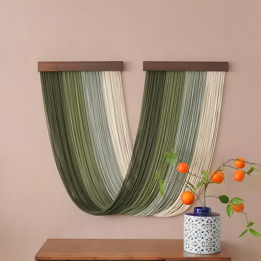 Bohemian Macrame Wall Hanging Tapestry Cotton Tassel Decor