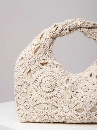 Bohemian Straw Handbag Woven Summer Beach Tote Bag