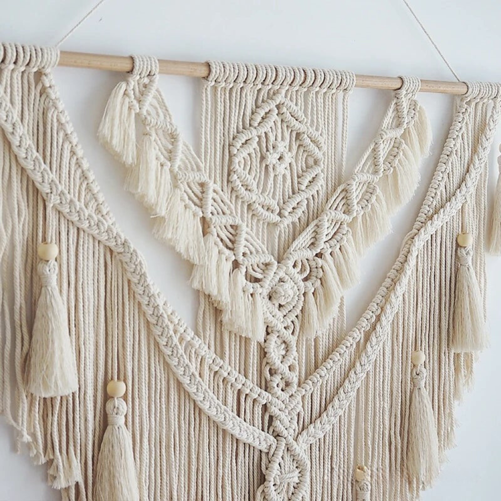 Boho Macrame Wall Hanging Scandinavian Woven Decor