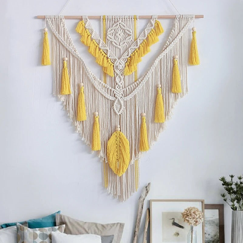 Boho Macrame Wall Hanging Scandinavian Woven Decor
