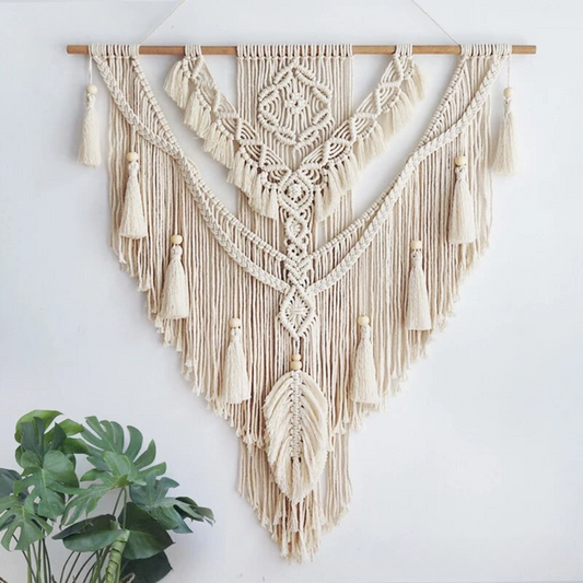 Boho Macrame Wall Hanging Scandinavian Woven Decor