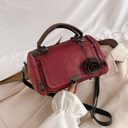 Boston Shoulder Bag Crossbody Handbag PU Leather Purse