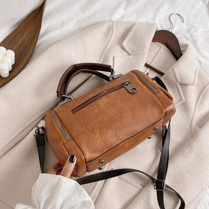 Boston Shoulder Bag Crossbody Handbag PU Leather Purse