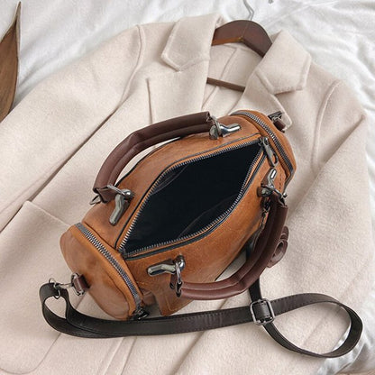 Boston Shoulder Bag Crossbody Handbag PU Leather Purse