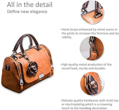 Boston Shoulder Bag Crossbody Handbag PU Leather Purse