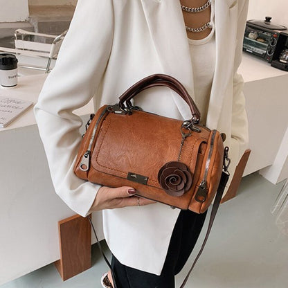 Boston Shoulder Bag Crossbody Handbag PU Leather Purse