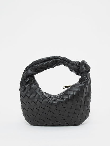 Braided Detail Handbag Chic Everyday Shoulder Tote
